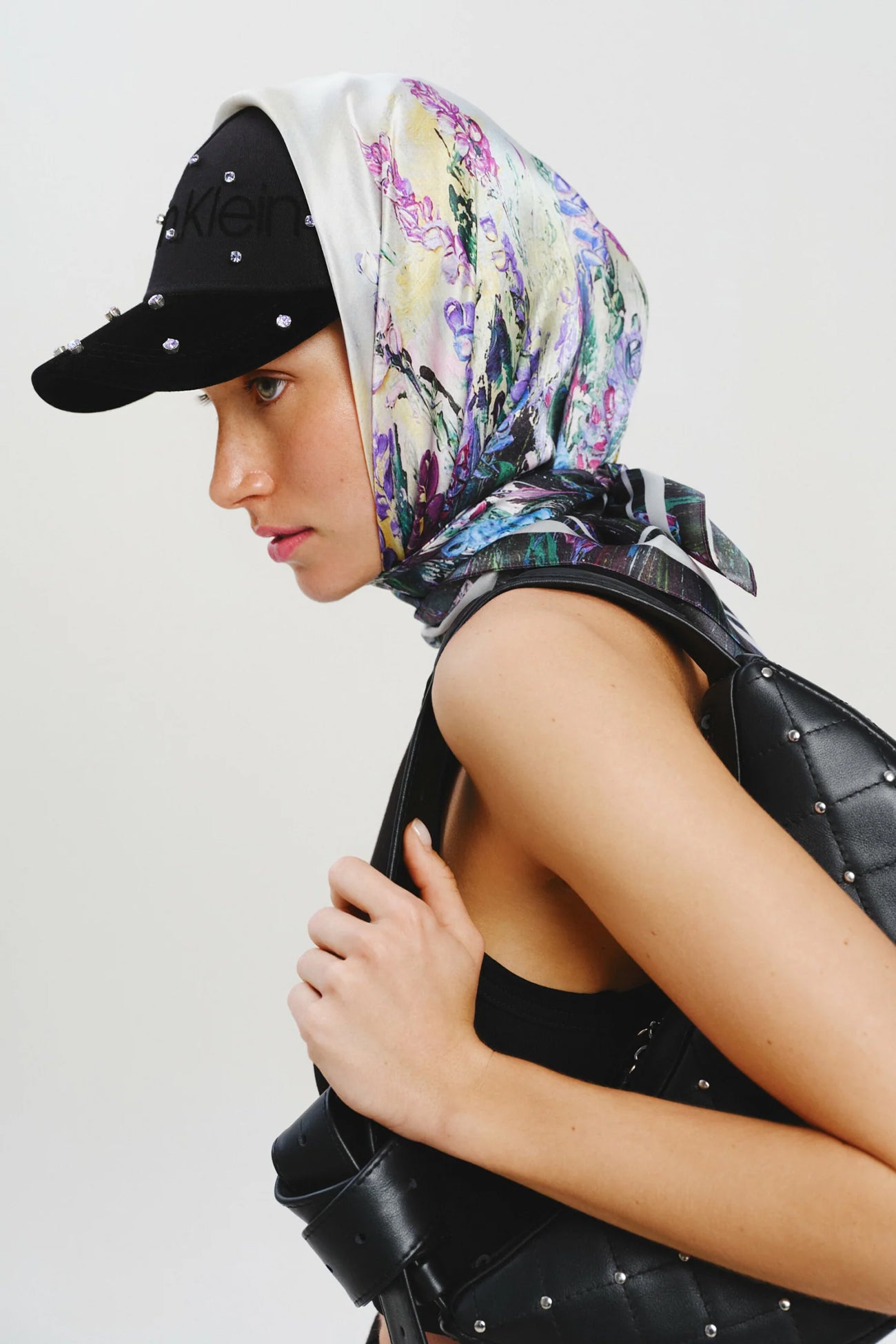 Premium silk scarf "Energy" 44х44
