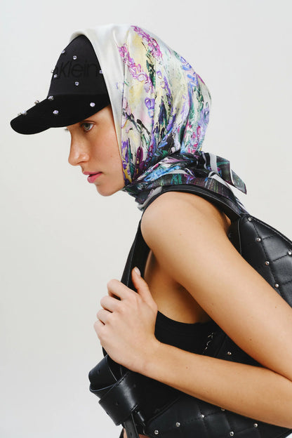 Premium silk scarf "Energy" 44х44