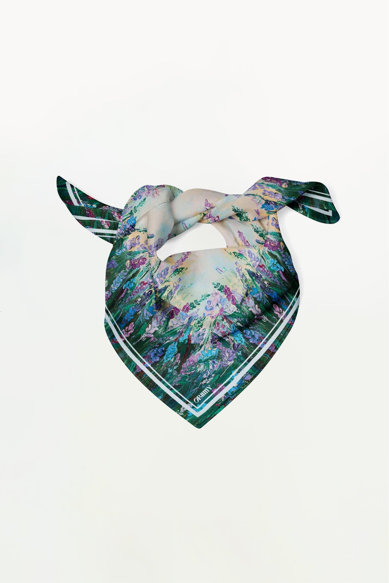 Premium silk scarf "Energy" 44х44