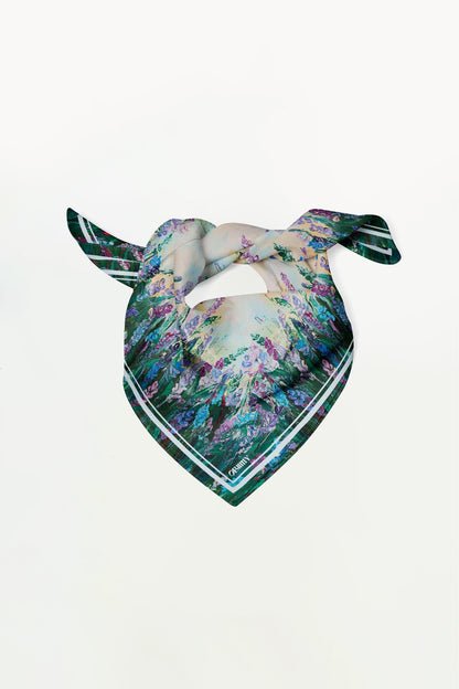 Premium silk scarf "Energy" 44х44