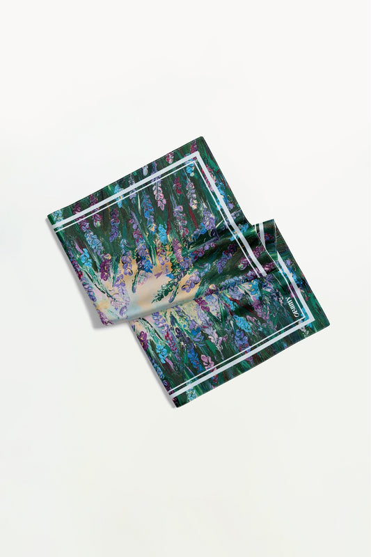 Premium silk scarf "Energy" 44х44