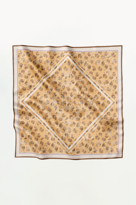 Premium silk scarf "Balance" 44х44