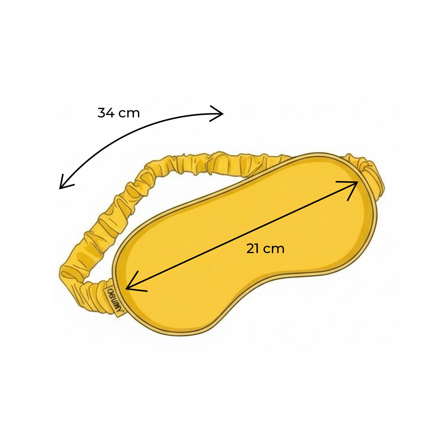 Italian silk sleep mask "Exaltation"