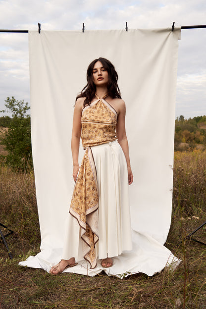 Silk Scarf "Balance" 65x65 (Double-sided print)