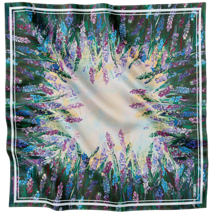 Silk Scarf "Energy" 65x65 (Double-sided print)