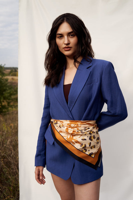 Silk Scarf "Grace" 65x65 (Double-sided print)