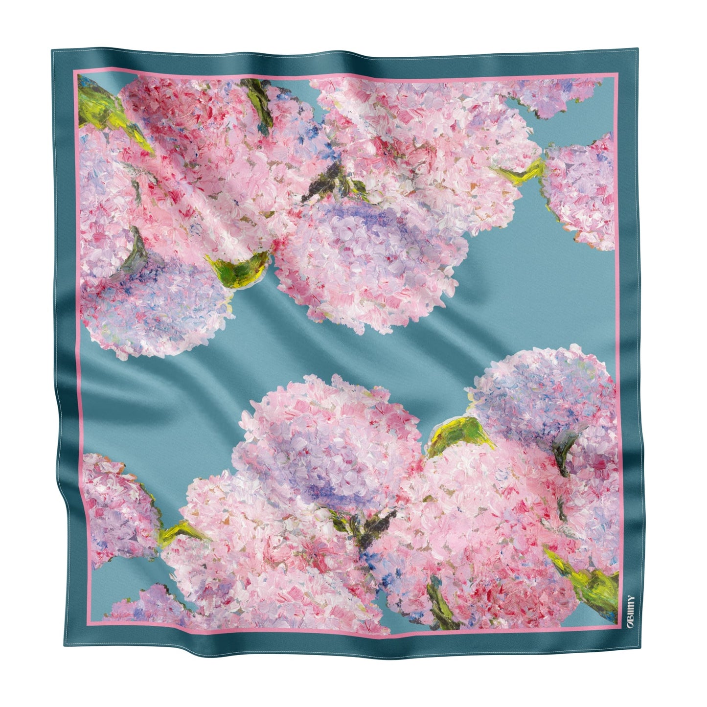 Silk Scarf "Sincere Feelings" 65x65 (Double-sided print)
