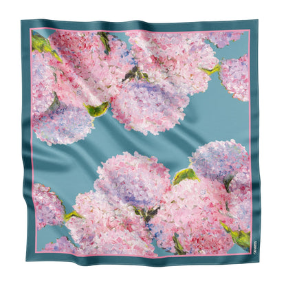 Silk Scarf "Sincere Feelings" 65x65 (Double-sided print)