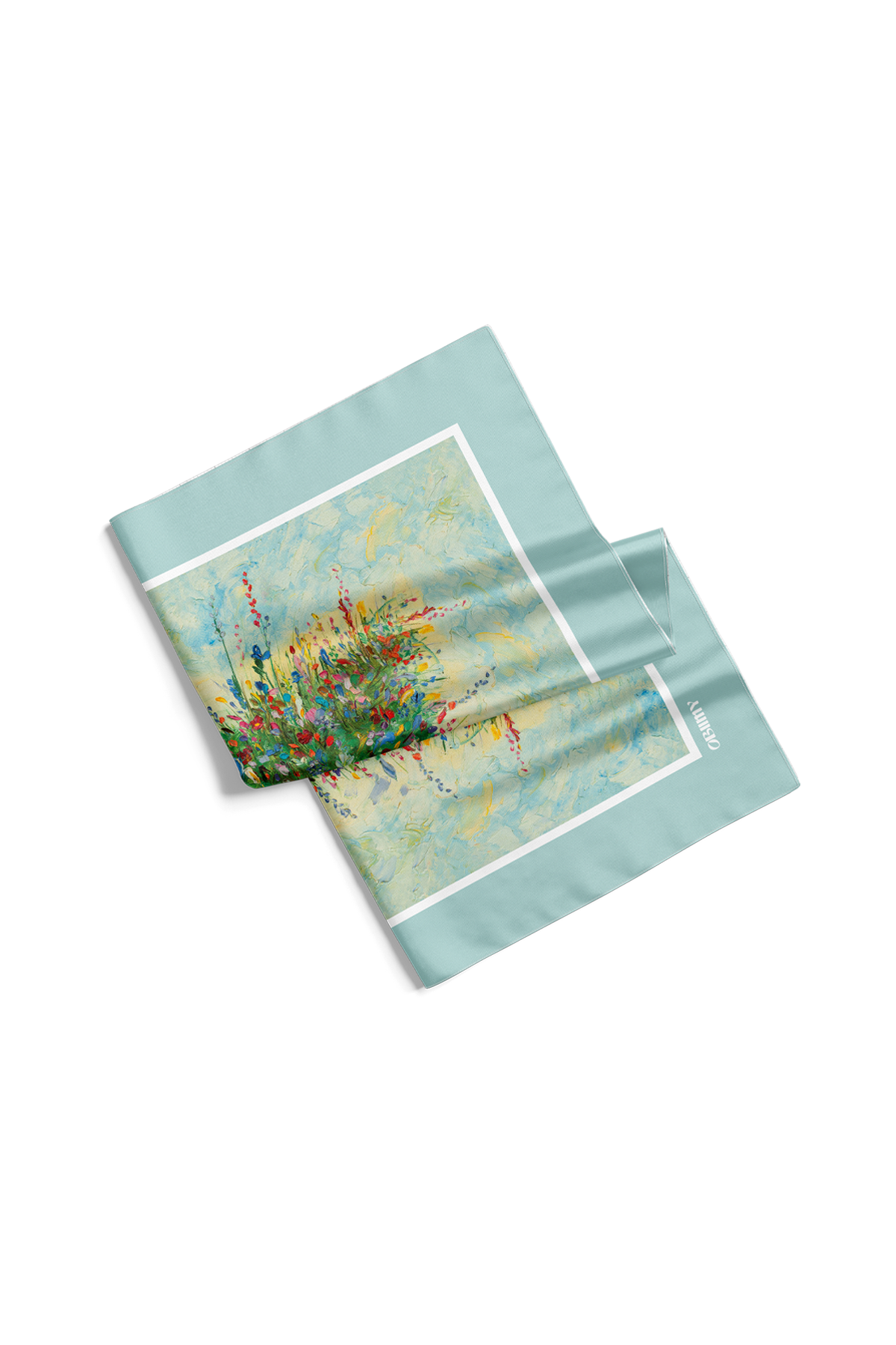 Silk Scarf "Summer Field" 65x65 (Double-sided print)