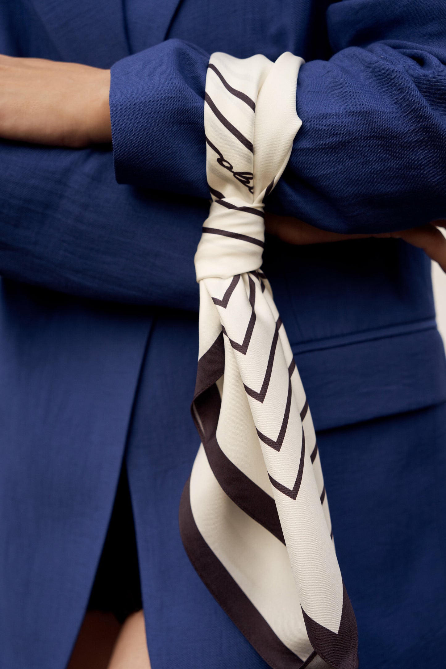 Silk pocket square "Fresh Start" 44х44 (Double-sided print)