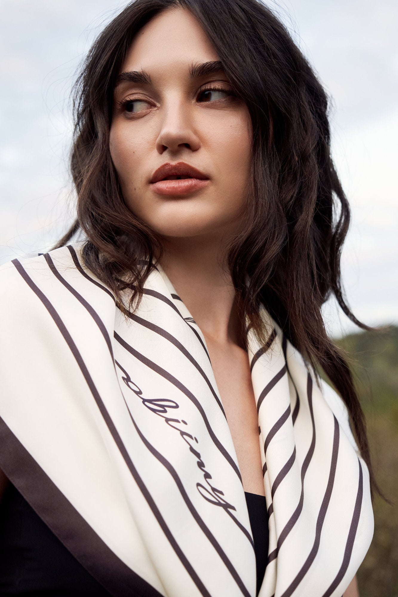 Silk Scarf "Fresh Start" 88x88 (Double-sided print)