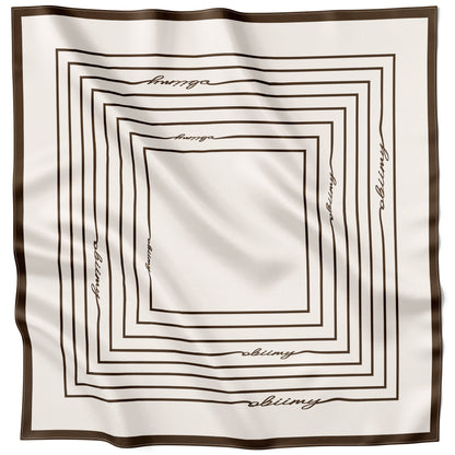 Silk Scarf "Fresh Start" 65x65 (Double-sided print)