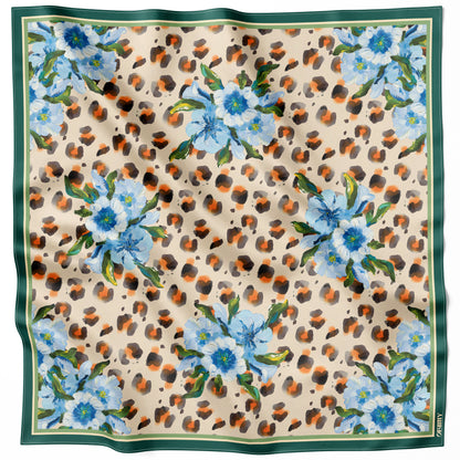Silk Scarf "Bold Touch" 88x88 (Double-sided print)