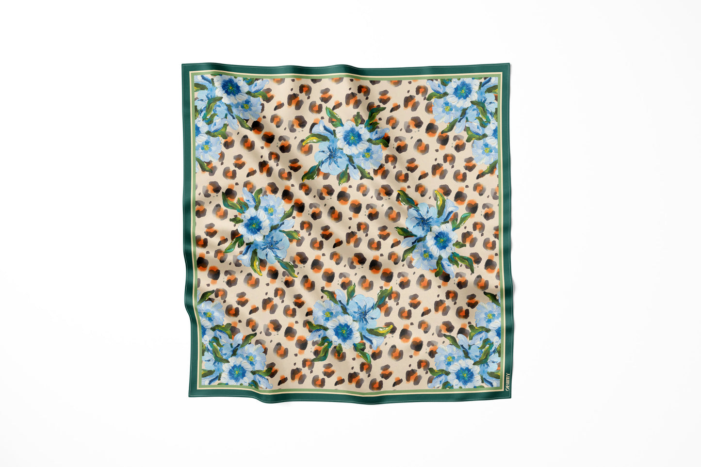 Silk Scarf "Bold Touch" 88x88 (Double-sided print)