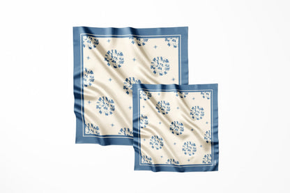 Silk pocket square "Passion" 44x44 (Double-sided print)