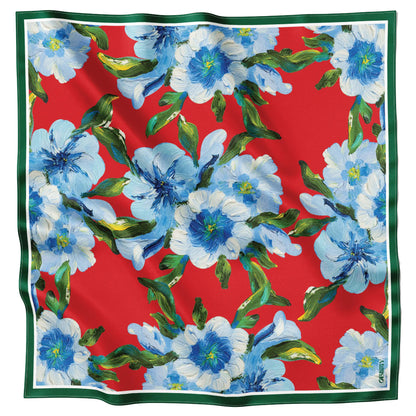 Silk Scarf "Confidence" 88x88 (Double-sided print)