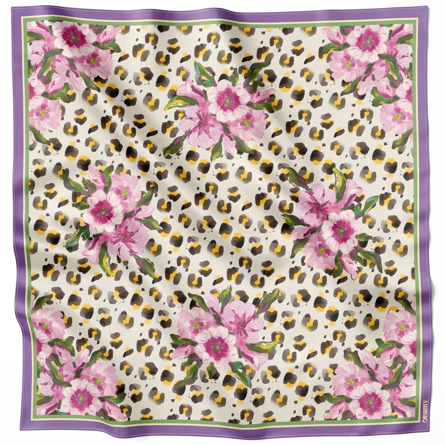 Silk Scarf "Inspiration" 65x65 (Double-sided print)