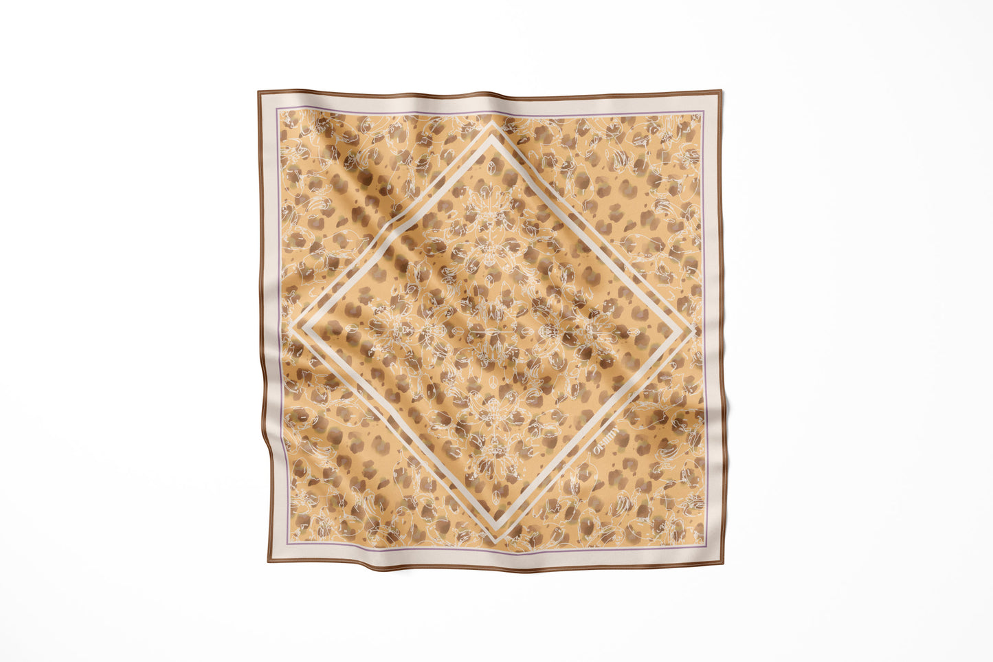 Premium silk scarf "Balance" 88x88