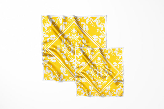 Premium silk scarf "Temptation" 65х65