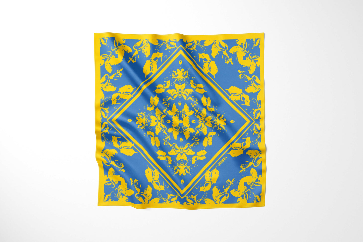 Premium silk scarf "Freedom" 65x65