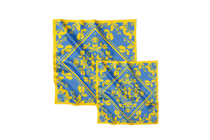 Premium silk scarf "Freedom" 65x65
