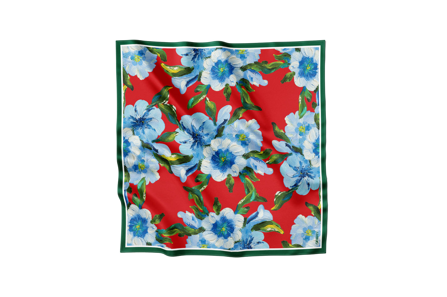 Premium silk scarf "Confidence" 88x88