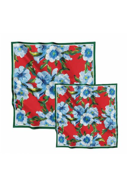 Silk pocket square "Confidence" 44х44 (Double-sided print)