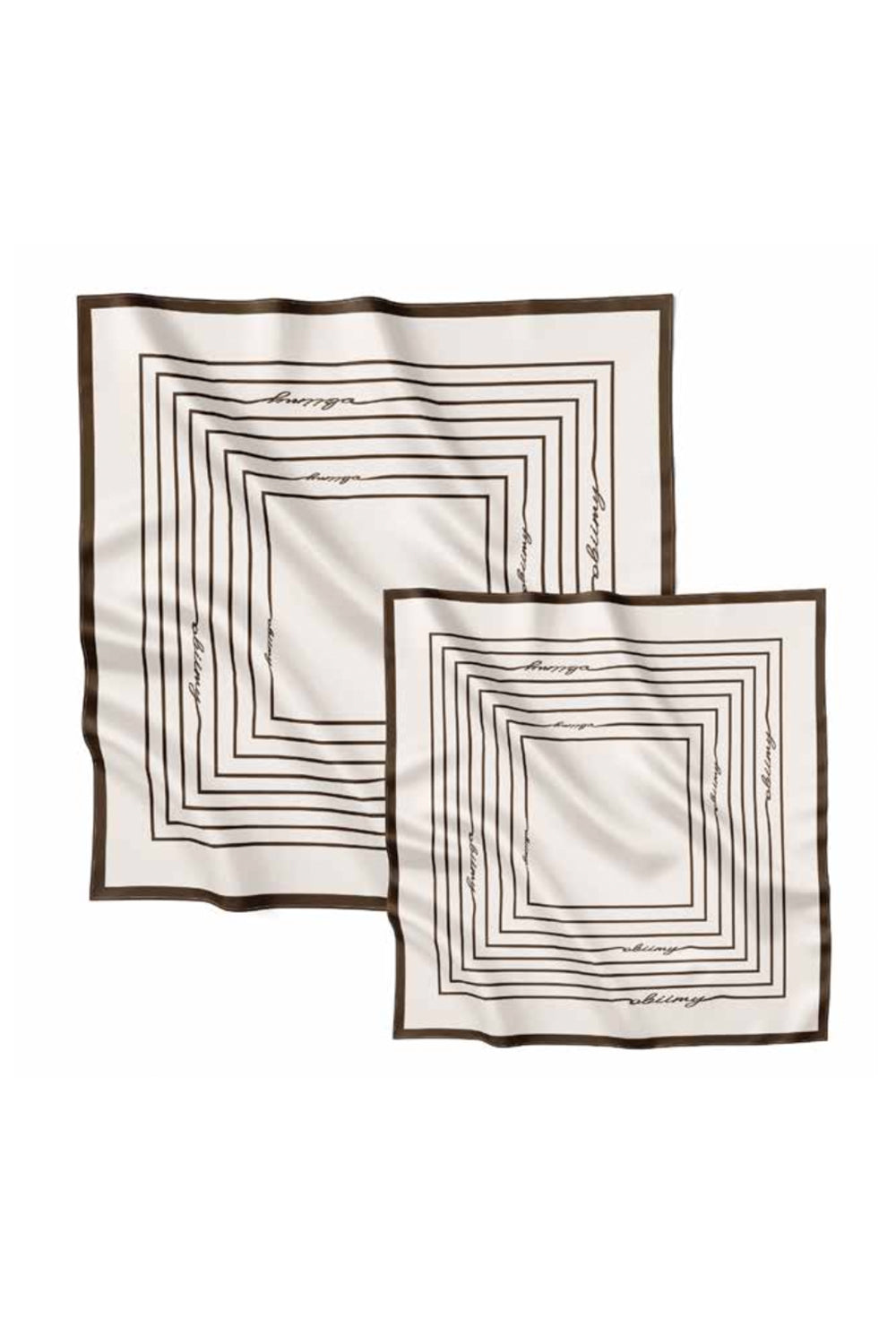 Silk pocket square "Fresh Start" 44х44 (Double-sided print)