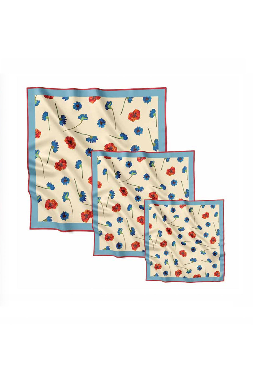 Seiden-Einstecktuch „Infatuation“ 44x44 (Doppelseitiger Druck)