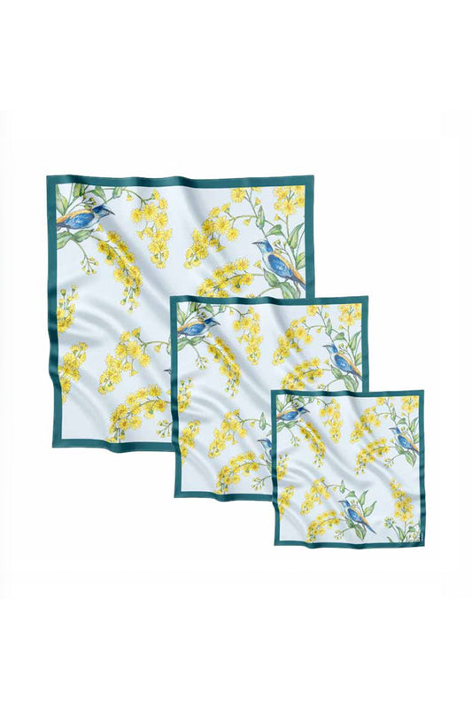 Silk pocket square "Elevation" 44х44 (Double-sided print)