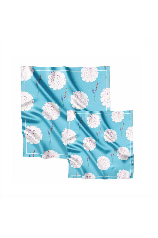 Silk scarf “Tenderness” 65×65 (double-sided print)