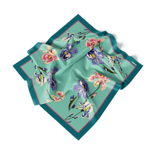Silk pocket square "The Awakening" 44x44