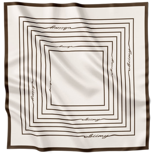 Silk pocket square "From scratch" 44х44