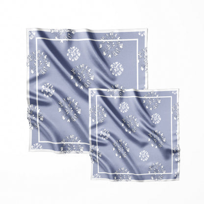 Premium silk scarf “Admiration” 88×88 (double-sided print)