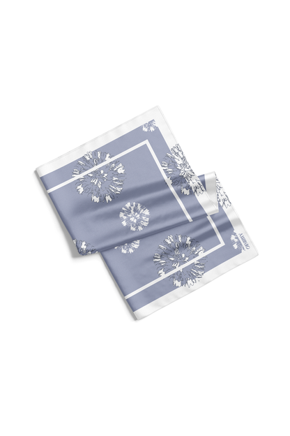 Premium silk scarf “Admiration” 65×65 (double-sided print)