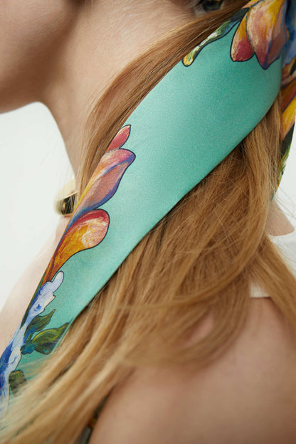 Silk twill "Juicy Memories" 84x5