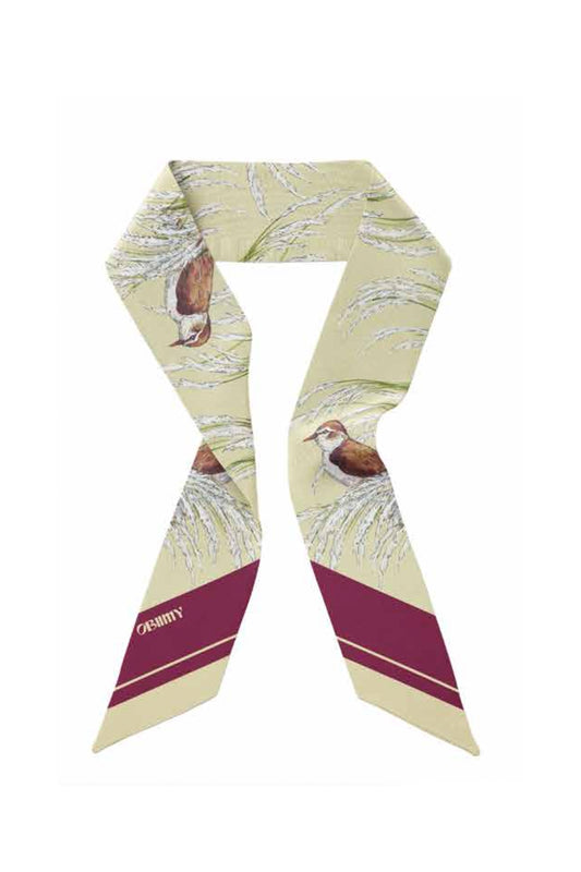 Silk twill "Silence of the heart" 84x5