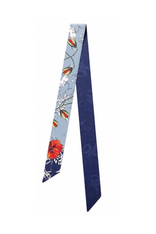 Silk twill "Poppy Flower" 140x5